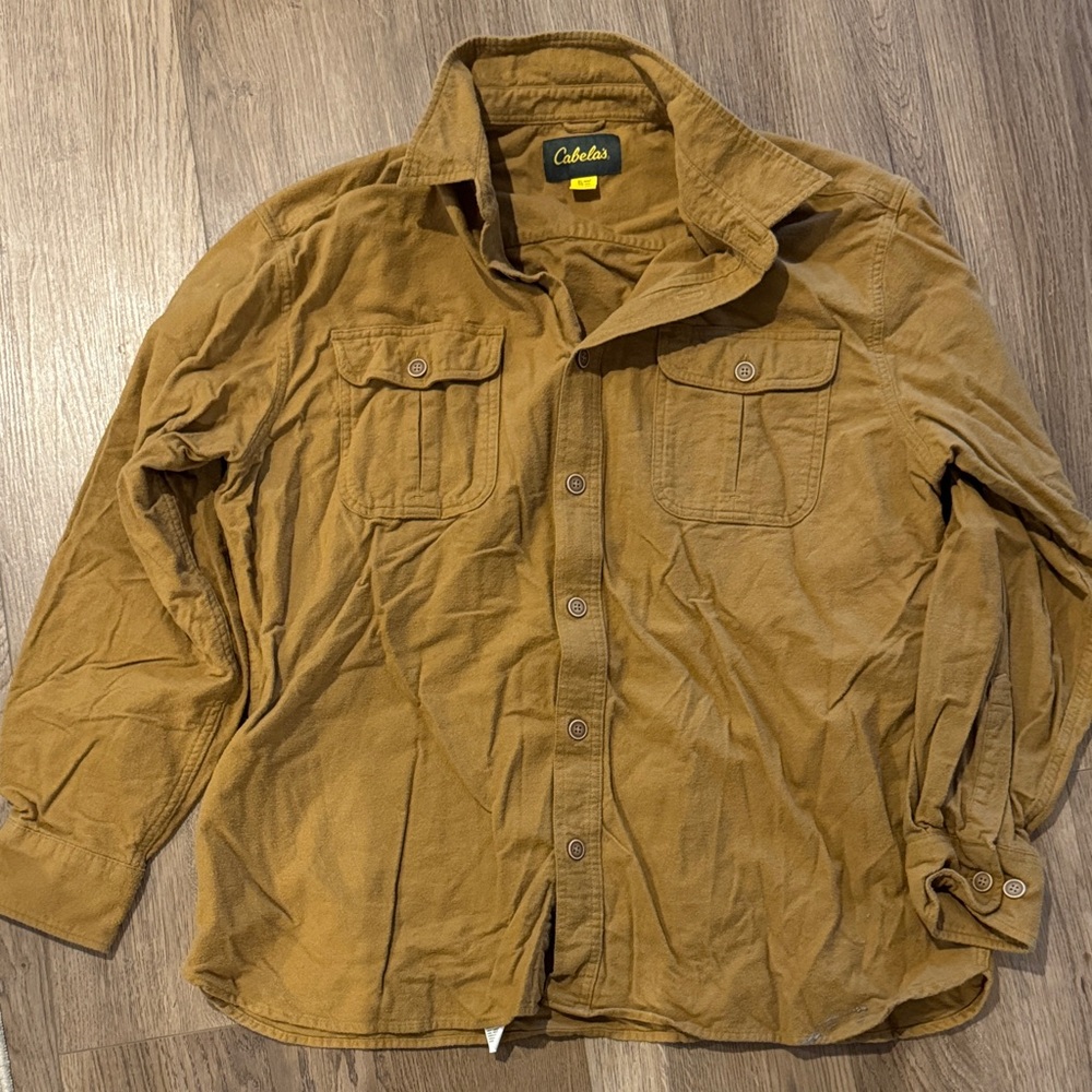 Cabela's Tan Long-Sleeve Shirt